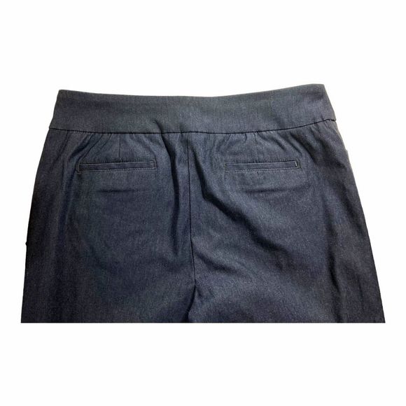 Kim Rogers Pull On Shorts Womens 12 Navy Blue High Rise Stretch Comfort EUC - Picture 4 of 7